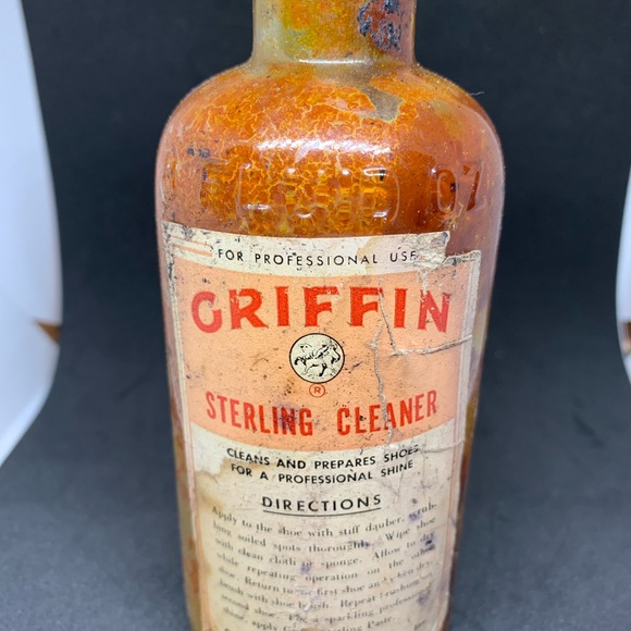 Vintage Griffin Sterling Cleaner Empty Bottle - Picture 10 of 15